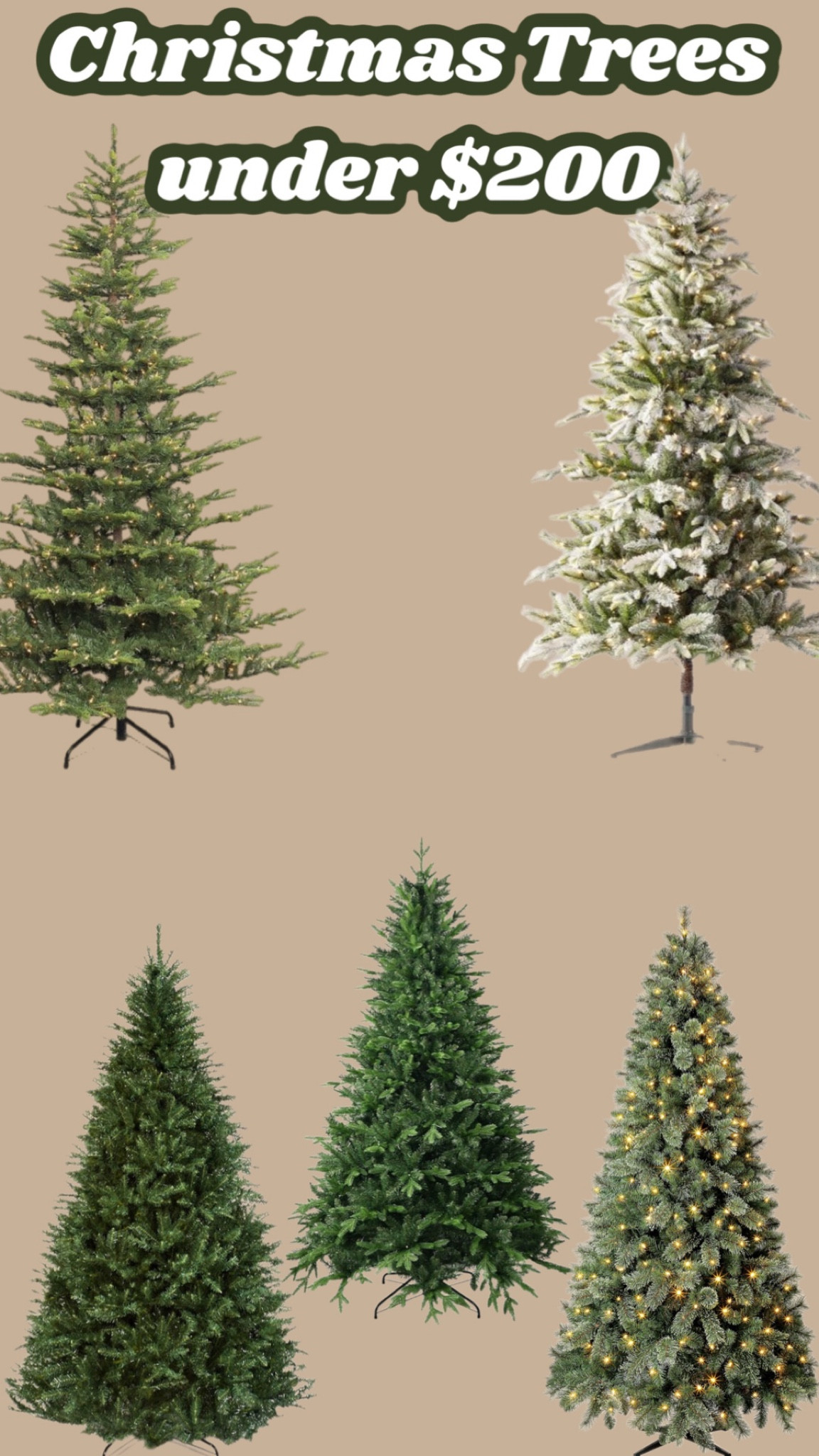 Christmas trees under $200! I have the 9ft one and love it! #christmastree #christmastrees 

#LTKHoliday #LTKhome #LTKSeasonal