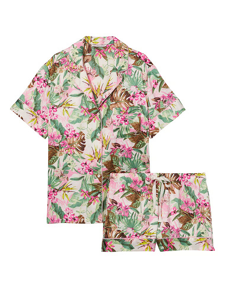 Satin Short Pajama Set | Victoria's Secret (US / CA )