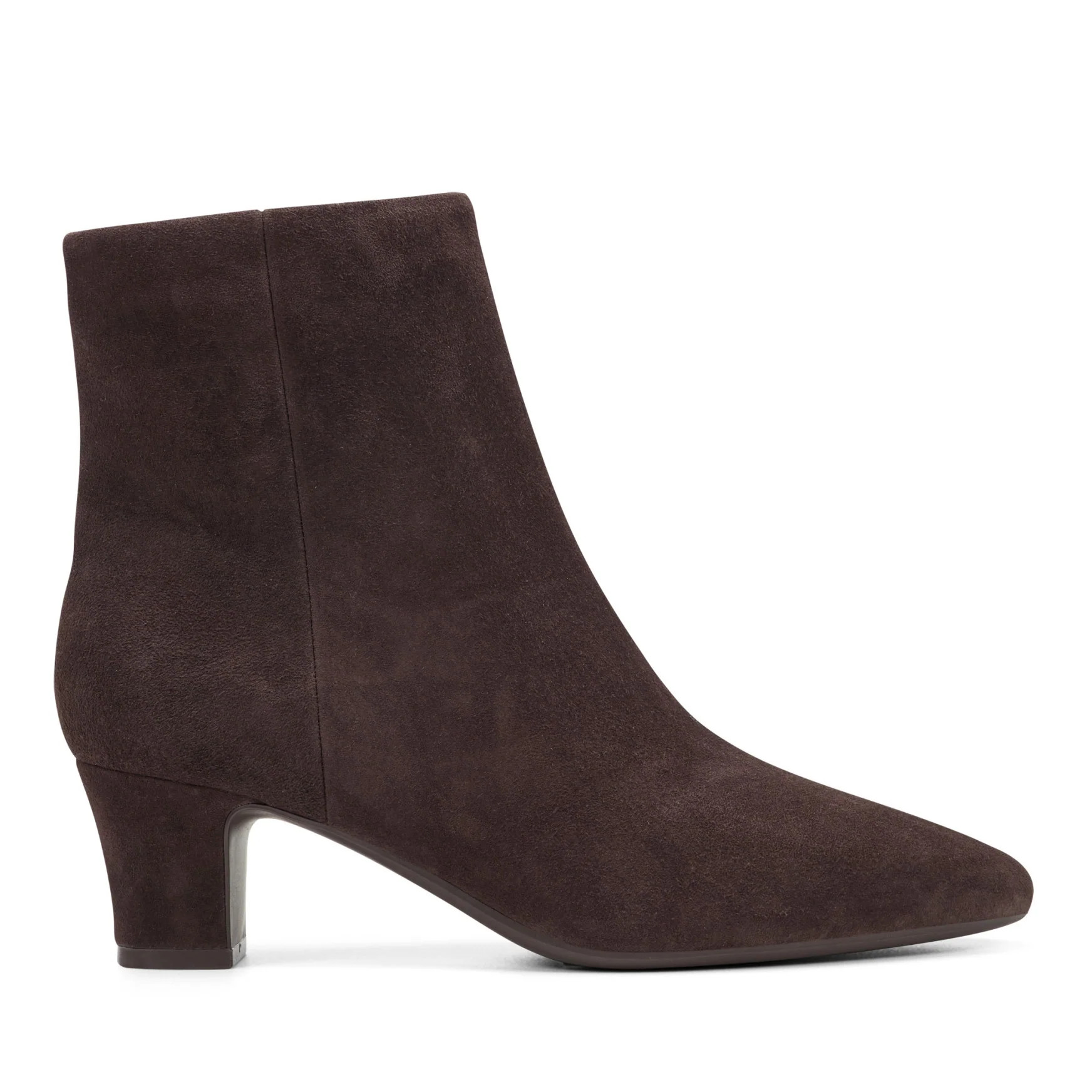 Women's Isra Ankle Booties - Dark Brown Suede | Easy Spirit | Easy Spirit