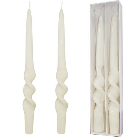 FCMSHAMD 9.5 inch Long White Candles Dripless Unscented Candles Sticks Spiral Taper Candles Pcak of  | Walmart (US)