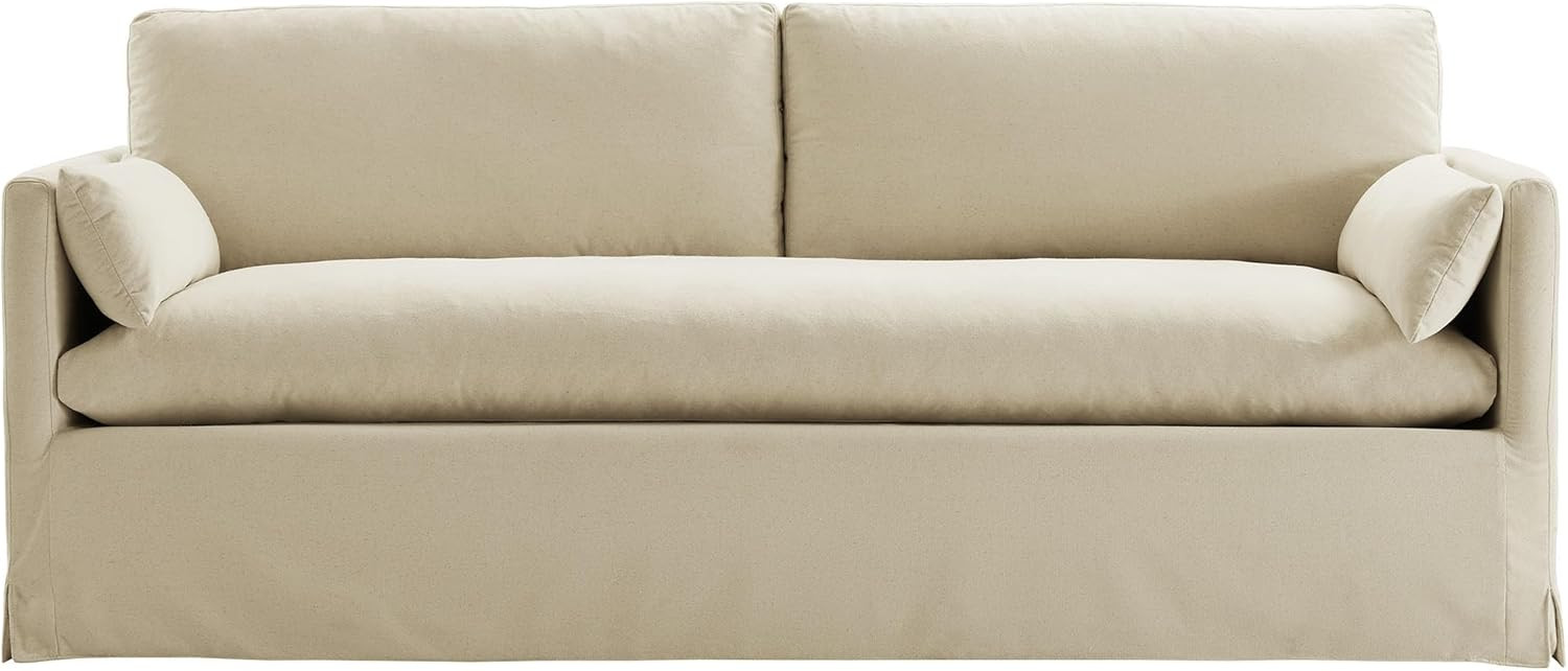 Modway Wellfleet Slipcovered Sofa in Linen Fabric – 85" Upholstered Sofa with Down Blend Cushio... | Amazon (US)