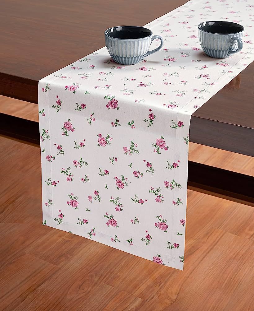 Solino Home Cotton Printed Table Runner – 100% Cotton 14 x 60 Inch Table Runner for Spring, Eas... | Amazon (US)