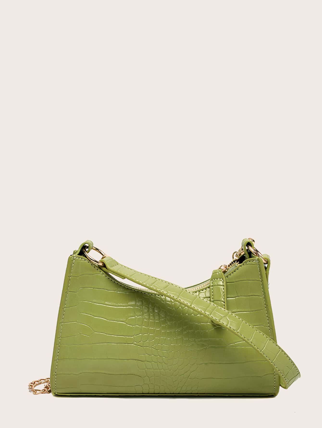 Croc Embossed Tote Bag | SHEIN