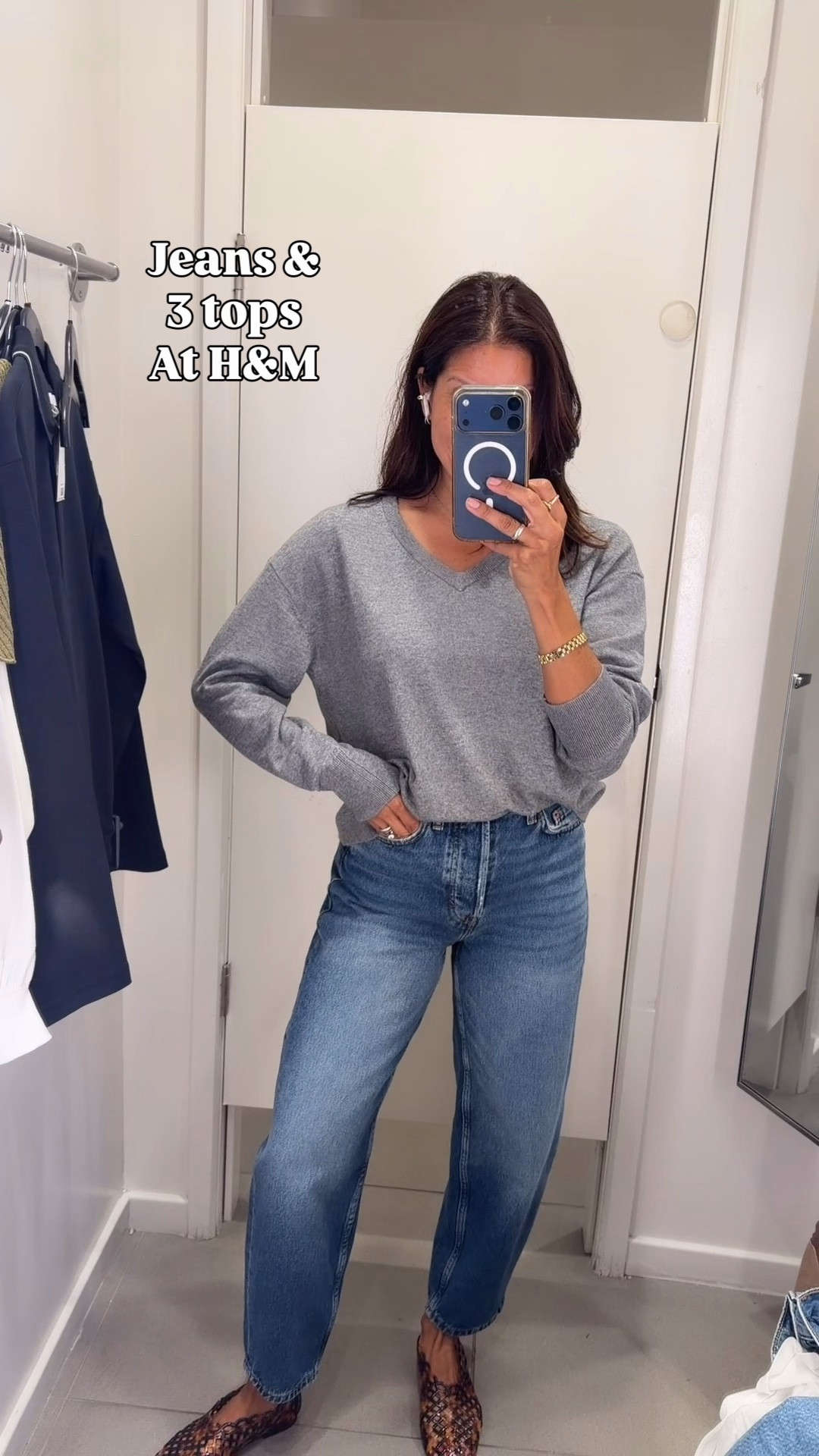 A few tops to wear into fall 

H&M 
Jeans size 4 went up 
Sweater xs 
Collar top small 
Ivory sweater small 

Fall fashion over 50

#LTKPetite #LTKSeasonal #LTKOver40