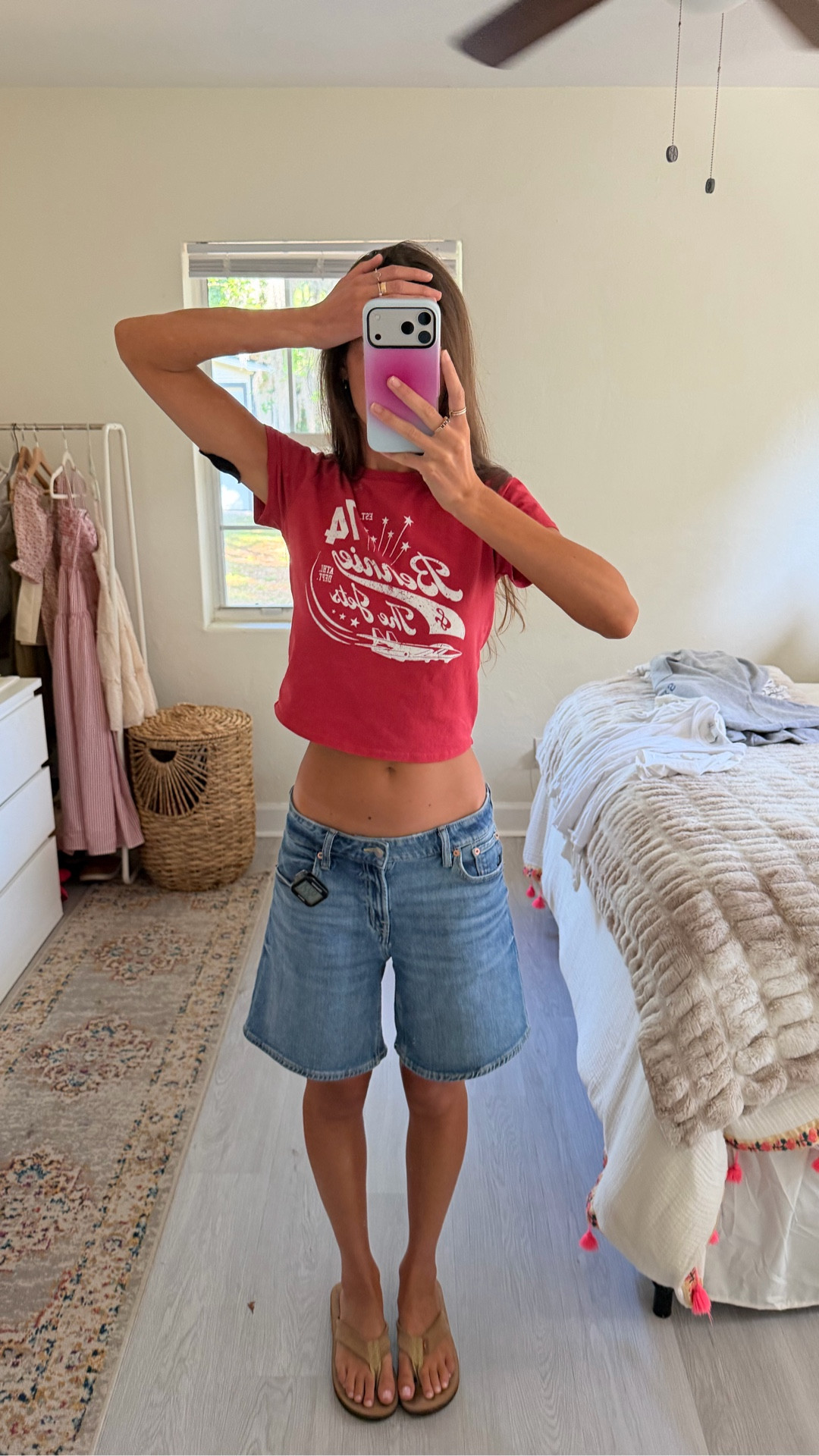 American eagle Jorts!!!! Wearing a size 0, medium wash 

#LTKxAerie #LTKootd #LTKSeasonal