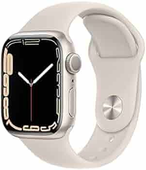 Apple Watch Series 7 [GPS 41mm] Smart Watch w/ Starlight Aluminum Case with Starlight Sport Band... | Amazon (US)