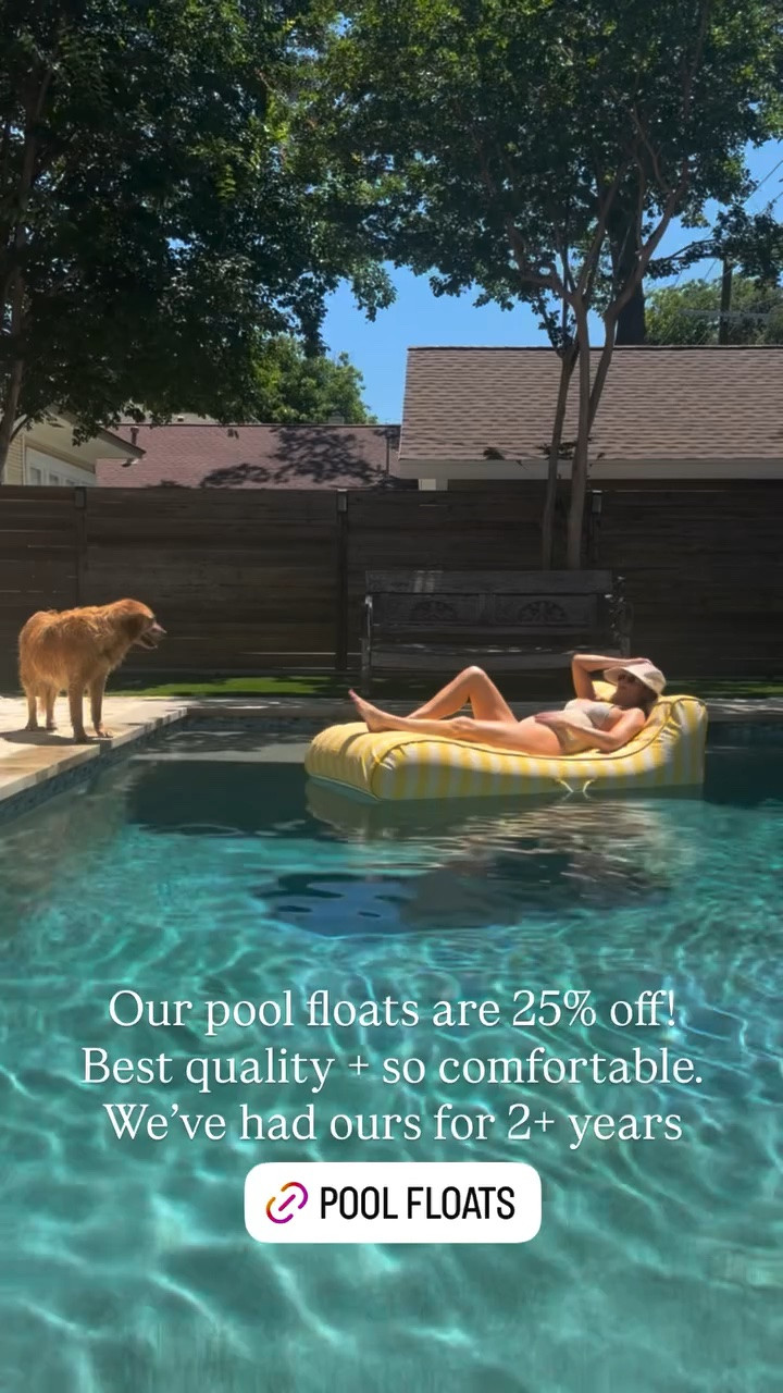 Our pool floats are 25% off! Best quality + so comfortable. Comes in multiple colors! We’ve had ours for 2+ years  @funboy

#LTKSwim #LTKSaleAlert #LTKSeasonal