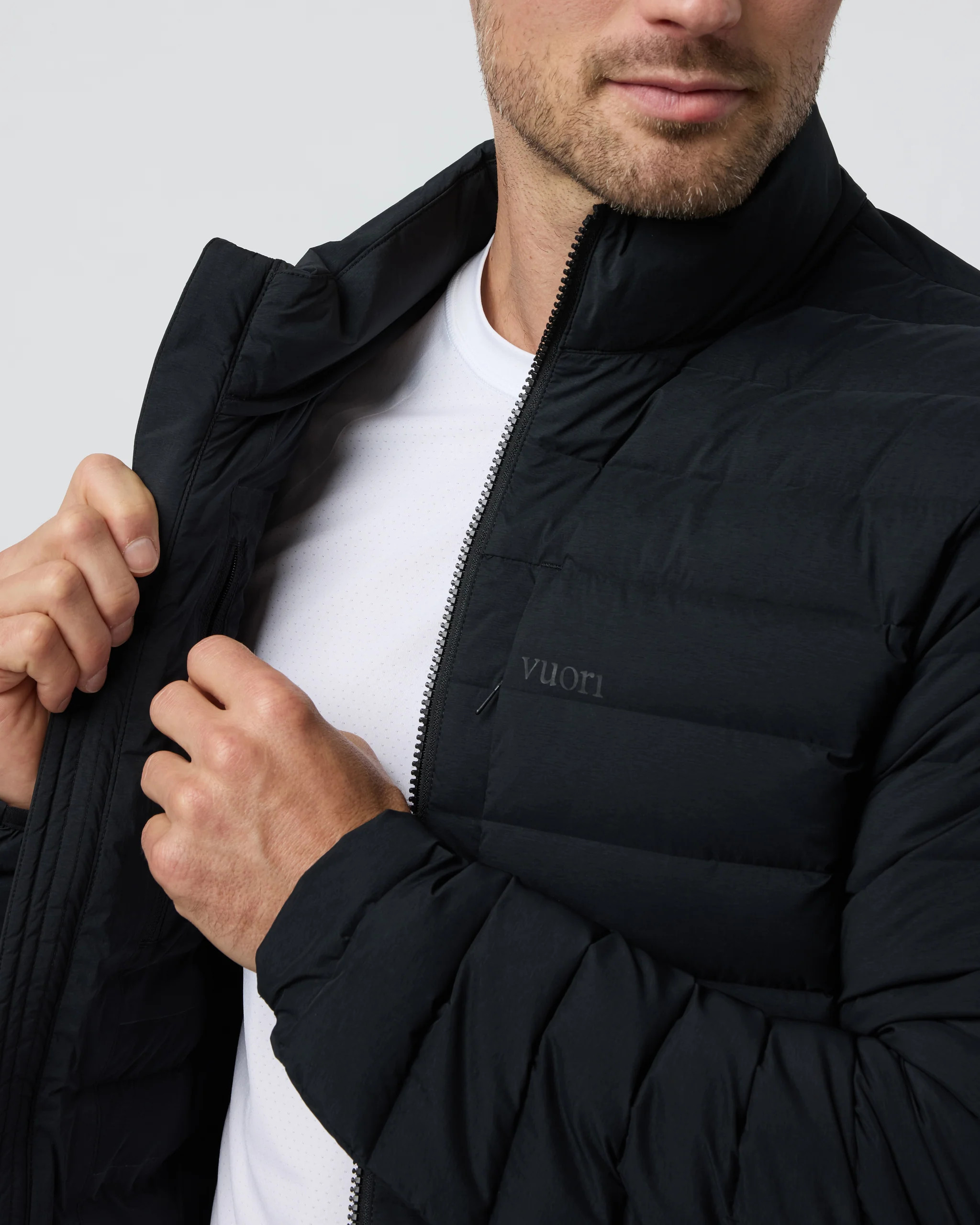 Steadfast Insulated Full Zip Jacket | Black | Vuori | Vuori Clothing (US & Canada)