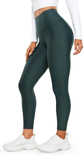 CRZ YOGA Fleece Lined Leggings 25'' - Thermal Casual Lounge Workout Womens Yoga High Waisted Pant... | Amazon (US)