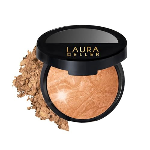LAURA GELLER NEW YORK Baked Balance-N-Glow Illuminating Foundation - Golden Medium - Buildable Sheer to Light Coverage - Satin Finish | Amazon (US)