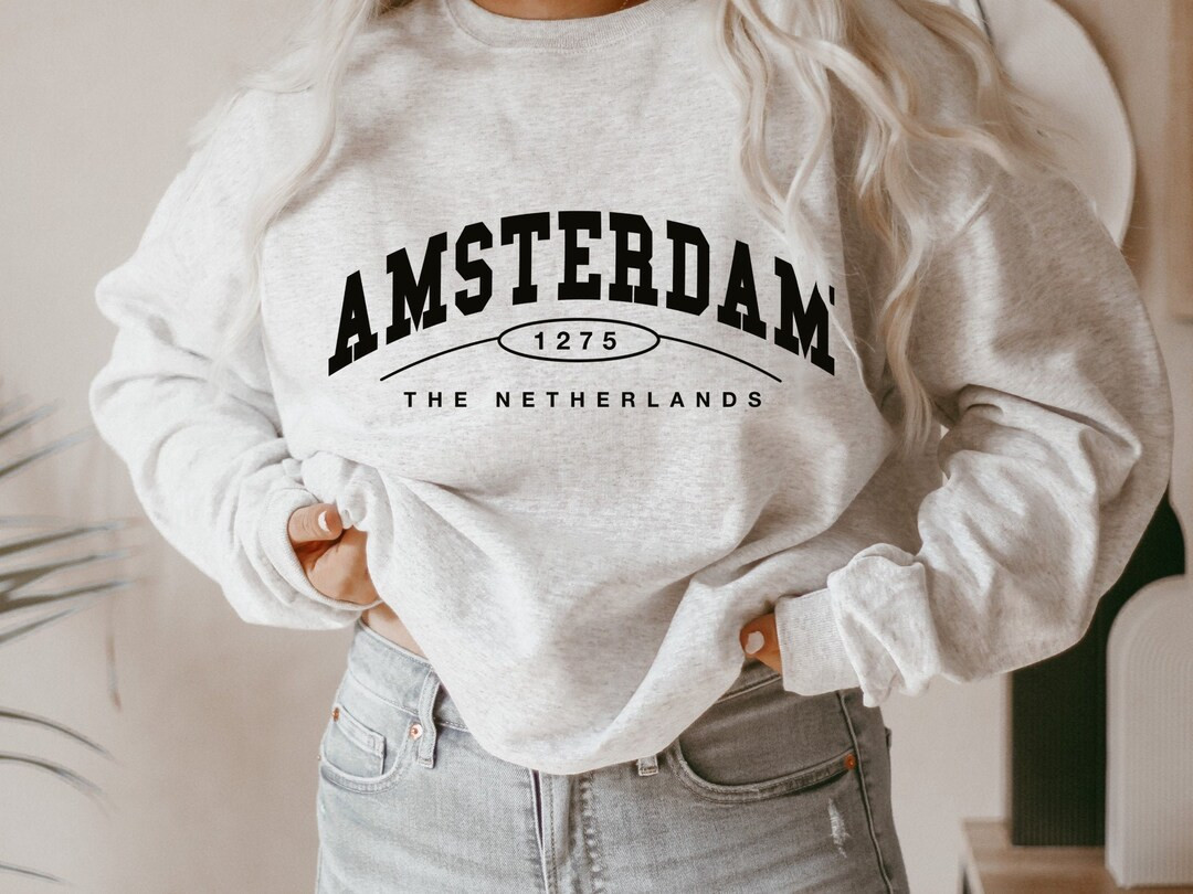 Amsterdam Sweatshirt, Amsterdam Shirt for Women, Amsterdam Crewneck, Amsterdam Gift - Etsy UK | Etsy (US)