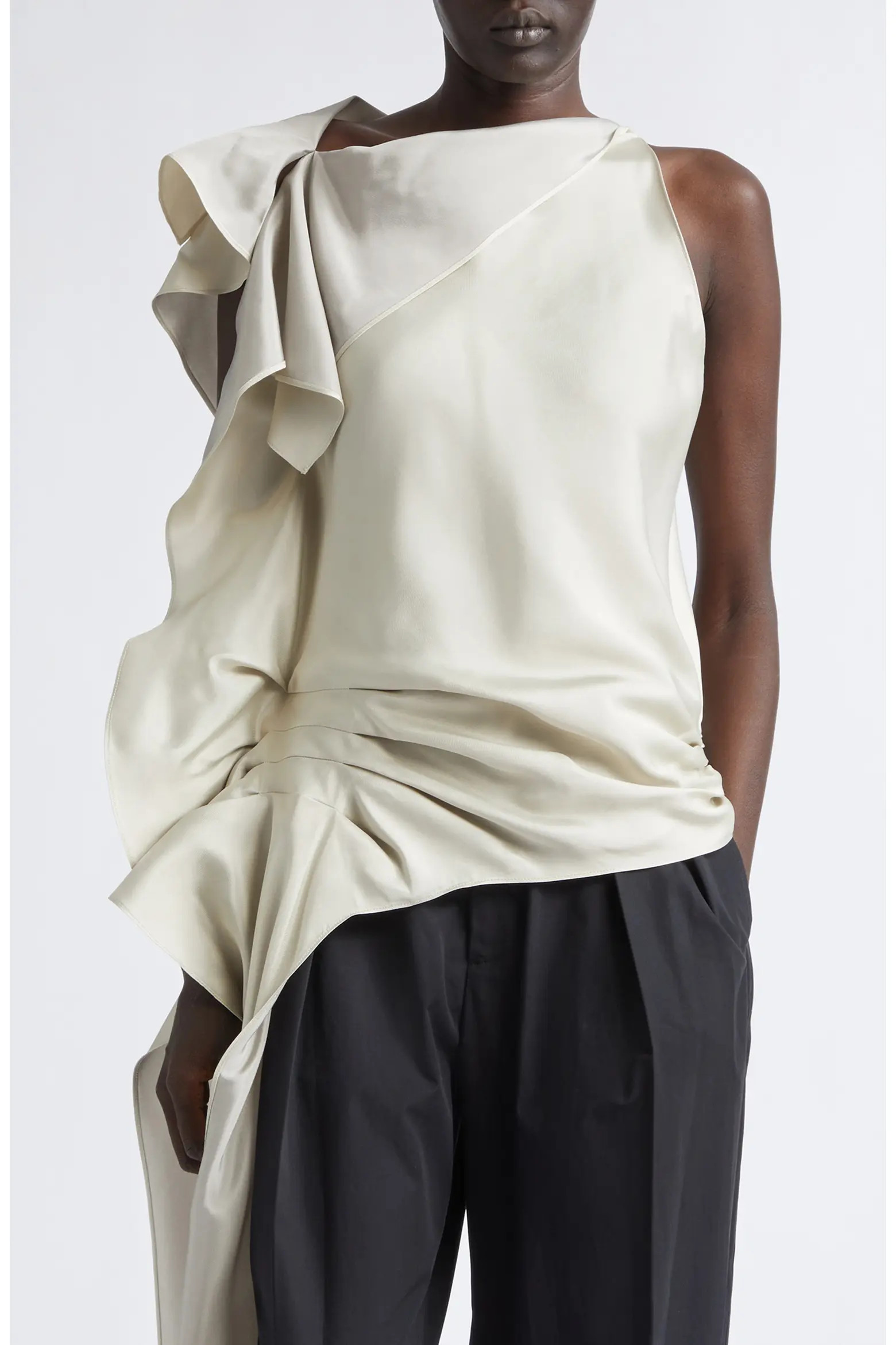 Kallmeyer Elif Two Tone Viscose & Silk Top (Women) | Nordstrom | Nordstrom