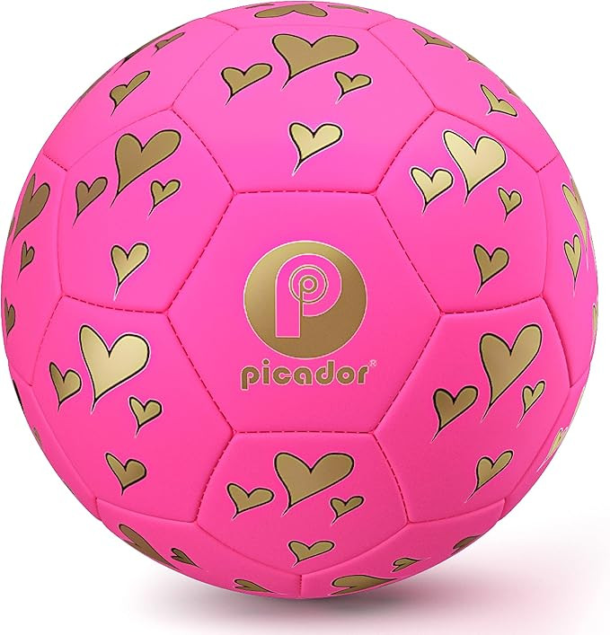 PP PICADOR Kids Soccer Ball, Sparkling Soccer Ball Cartoon Ball Toy with Pump Gift for Kids, Todd... | Amazon (US)