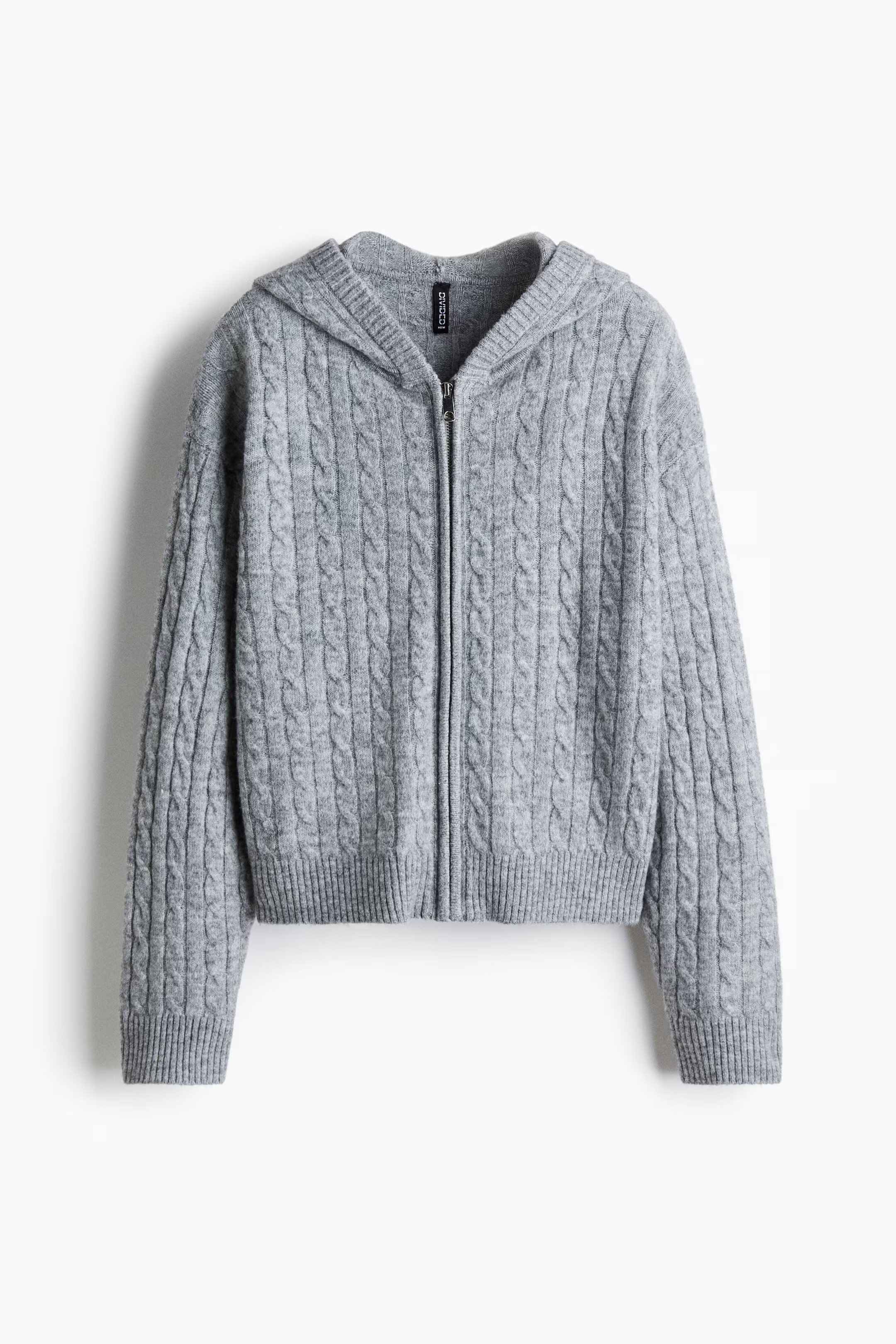 Cable-Knit Cardigan with Zipper | H&M (US + CA)