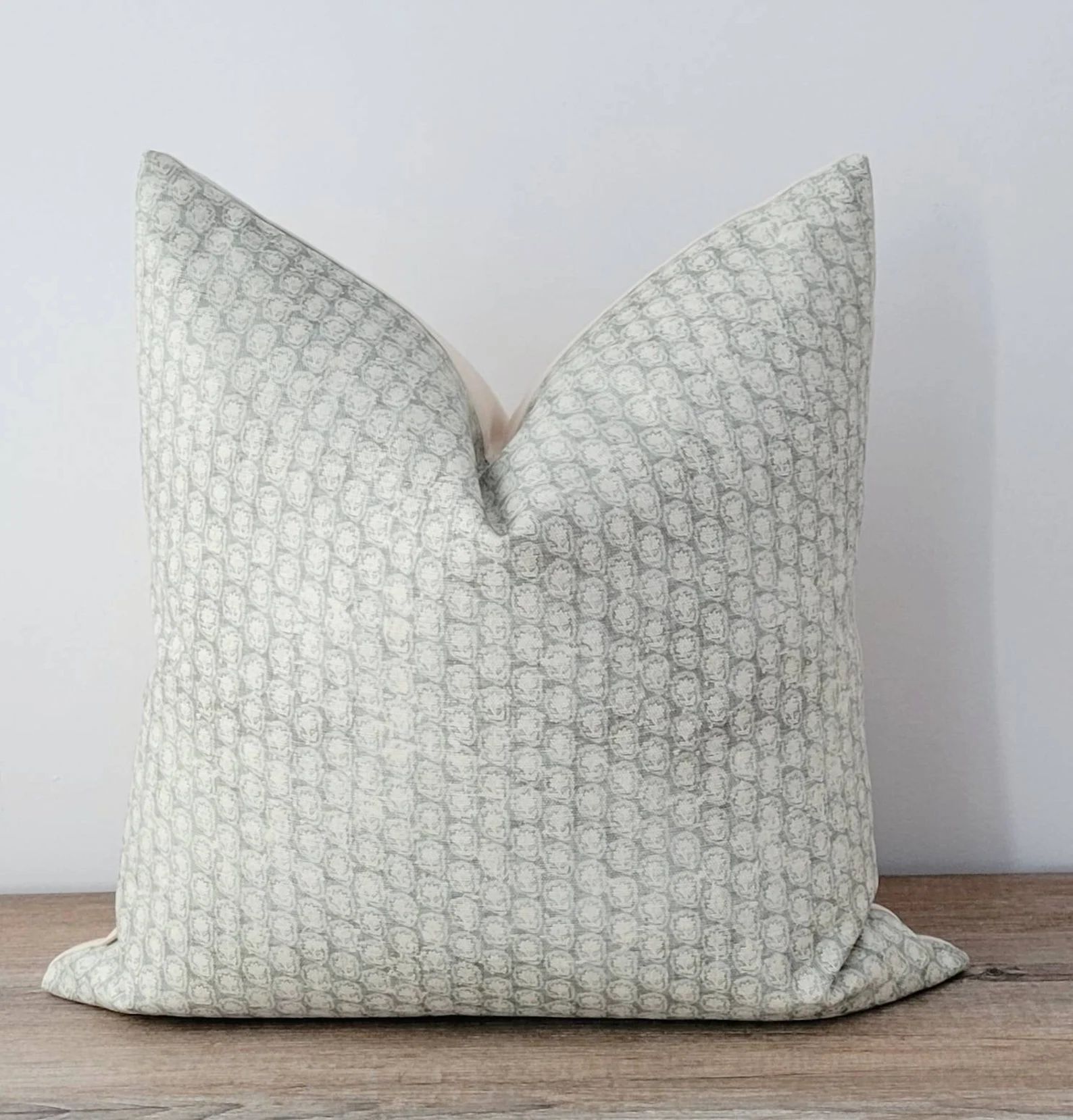 Sage Green Floral Pillow, Seafoam Green Throw Pillow 20x20, Neutral Floral Pillow Cover 18x18, Sm... | Etsy (CAD)