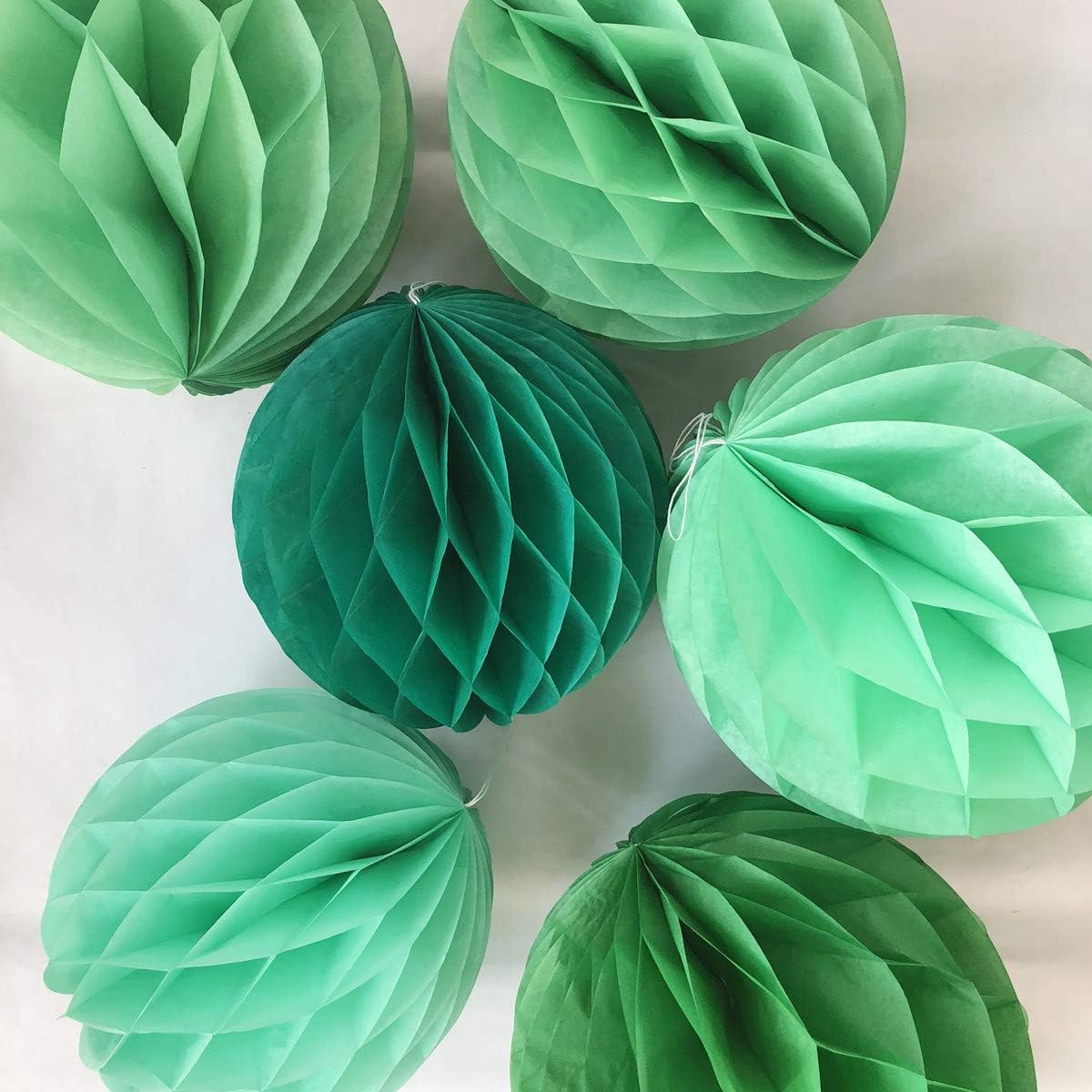6pcs 10 inch 12 inch Paper Honeycomb Ball Flower Balls Hanging Assorted Paper Balls for Party Wed... | Amazon (US)