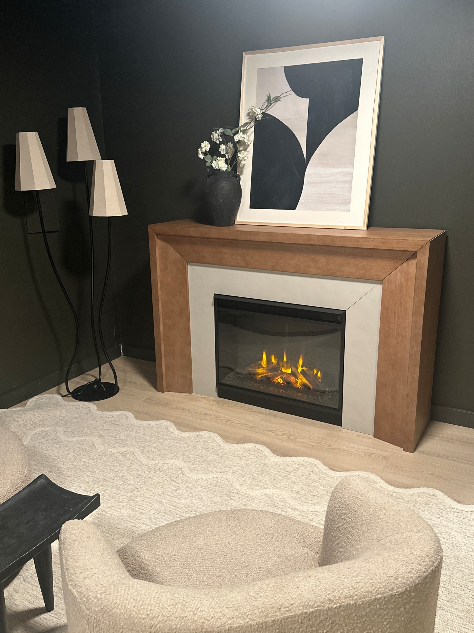 Still kinda blows my mind I have a fireplace and can move it wherever I want! 
Save 20% off with code Spring20! 

#LTKHome #LTKSaleAlert