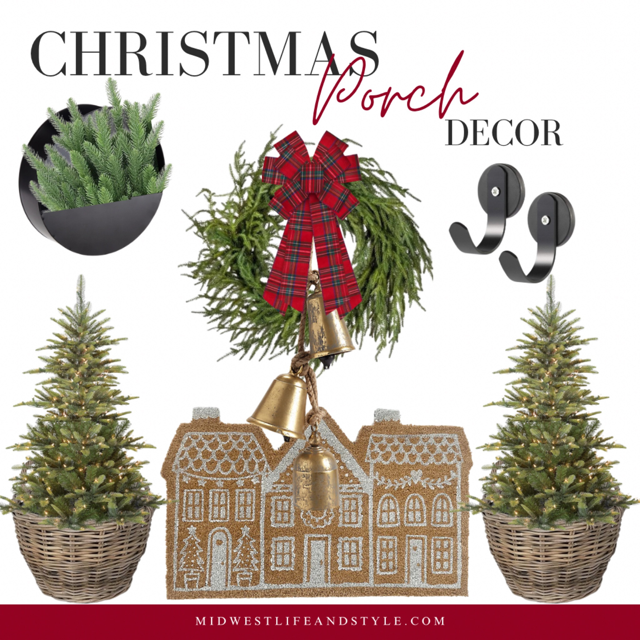 Decorate your porch for the holidays with classic Christmas decor. 

#LTKHoliday #LTKHome #LTKSeasonal