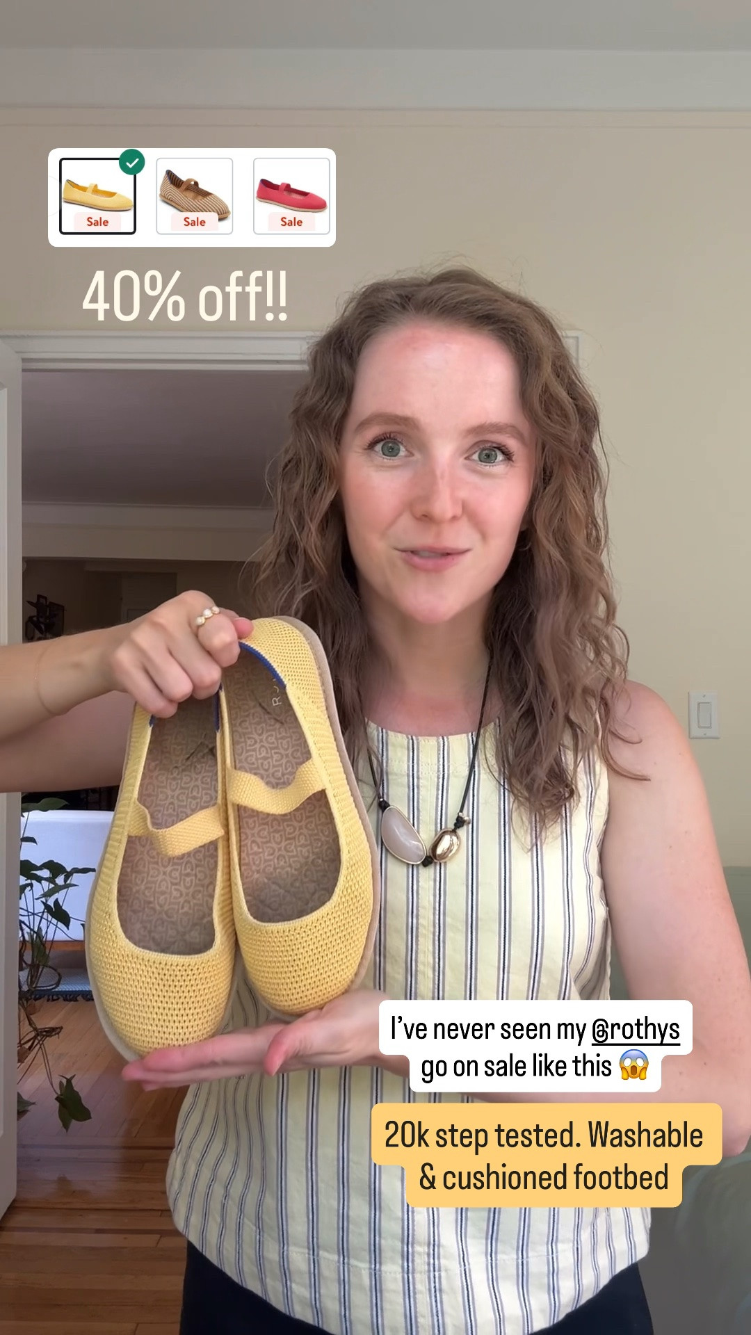 My comfy mary jane @Rothy's are 40% off!! Washable and cushioned footbed. Size down if between. Several colors on sale

#LTKSaleAlert