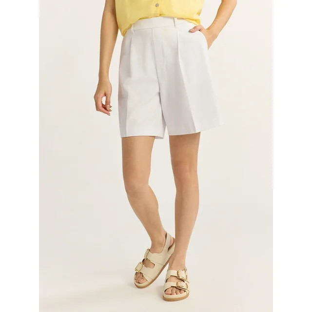 Time and Tru Women's A-Line Bermuda Shorts | Walmart (US)