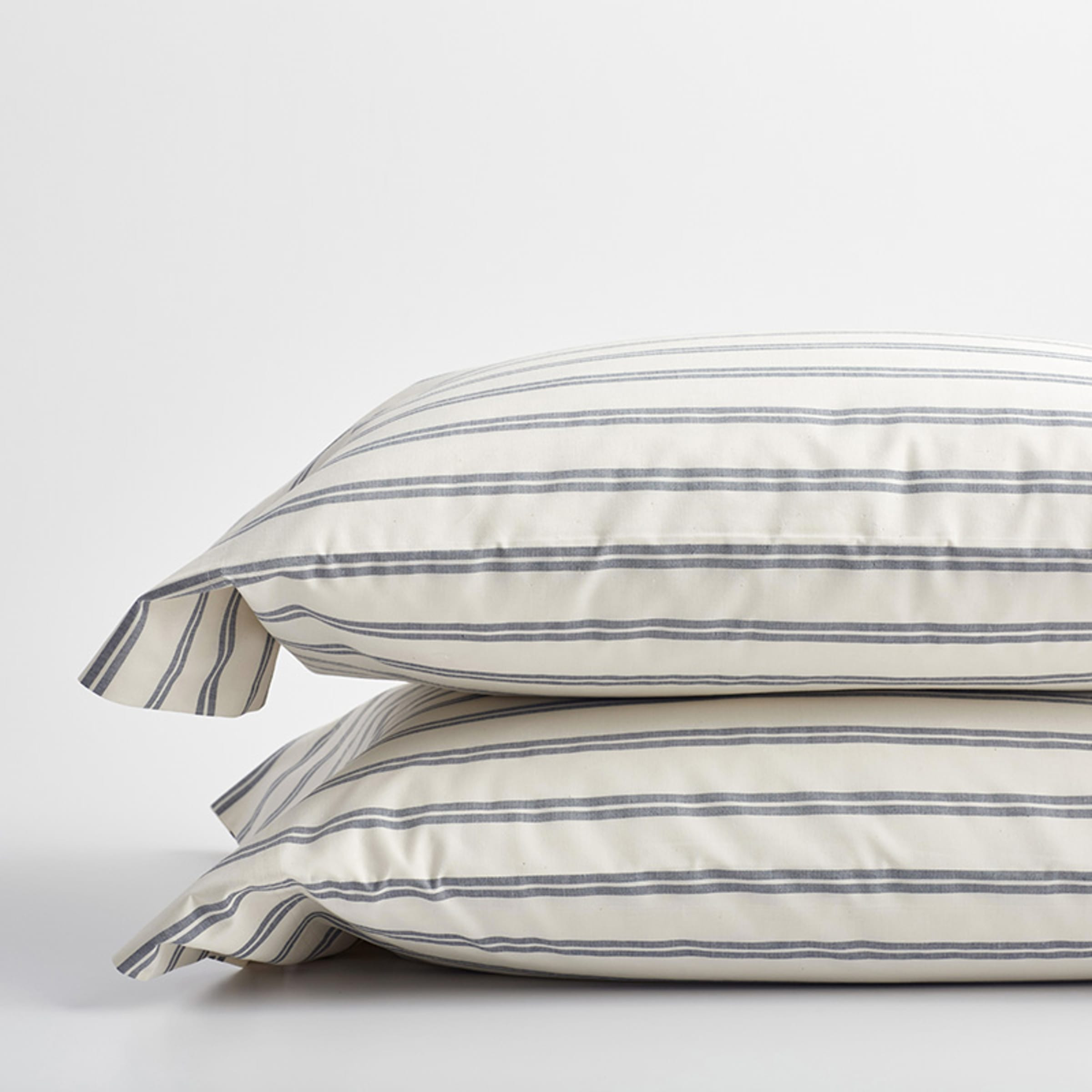 Company Cotton™ Narrow Stripe Percale Pillowcases | The Company Store