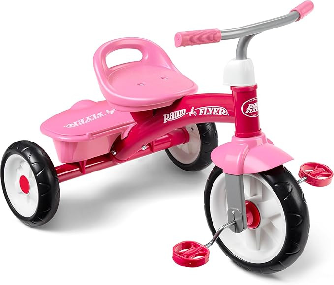 Radio Flyer Pink Rider Trike, Outdoor Tricycle for Toddlers Age 3-5 (Amazon Exclusive) | Amazon (US)