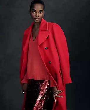 Wool Blend Peacoat | Ann Taylor (US)