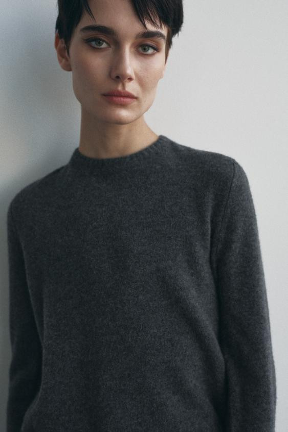 BASIC 100% WOOL SWEATER | Zara UK