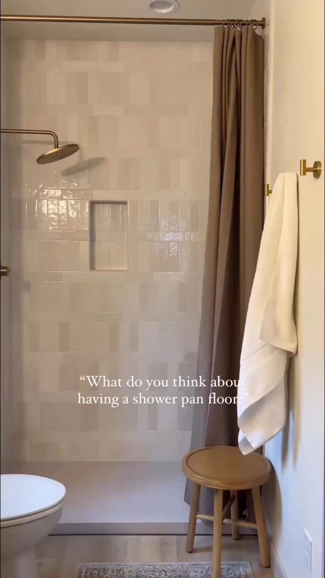 Shower pan link! Color is sea salt with the white tile shower & tundra with the blue shower tile! This brand also makes them in different sizes! 

#LTKStyleTip #LTKWatchNow
