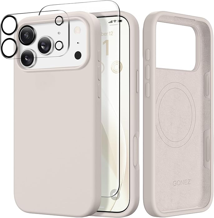 GONEZ Magnetic for iPhone 17 Pro Max Case, Compatible with MagSafe, [Screen Protector + Camera Le... | Amazon (US)
