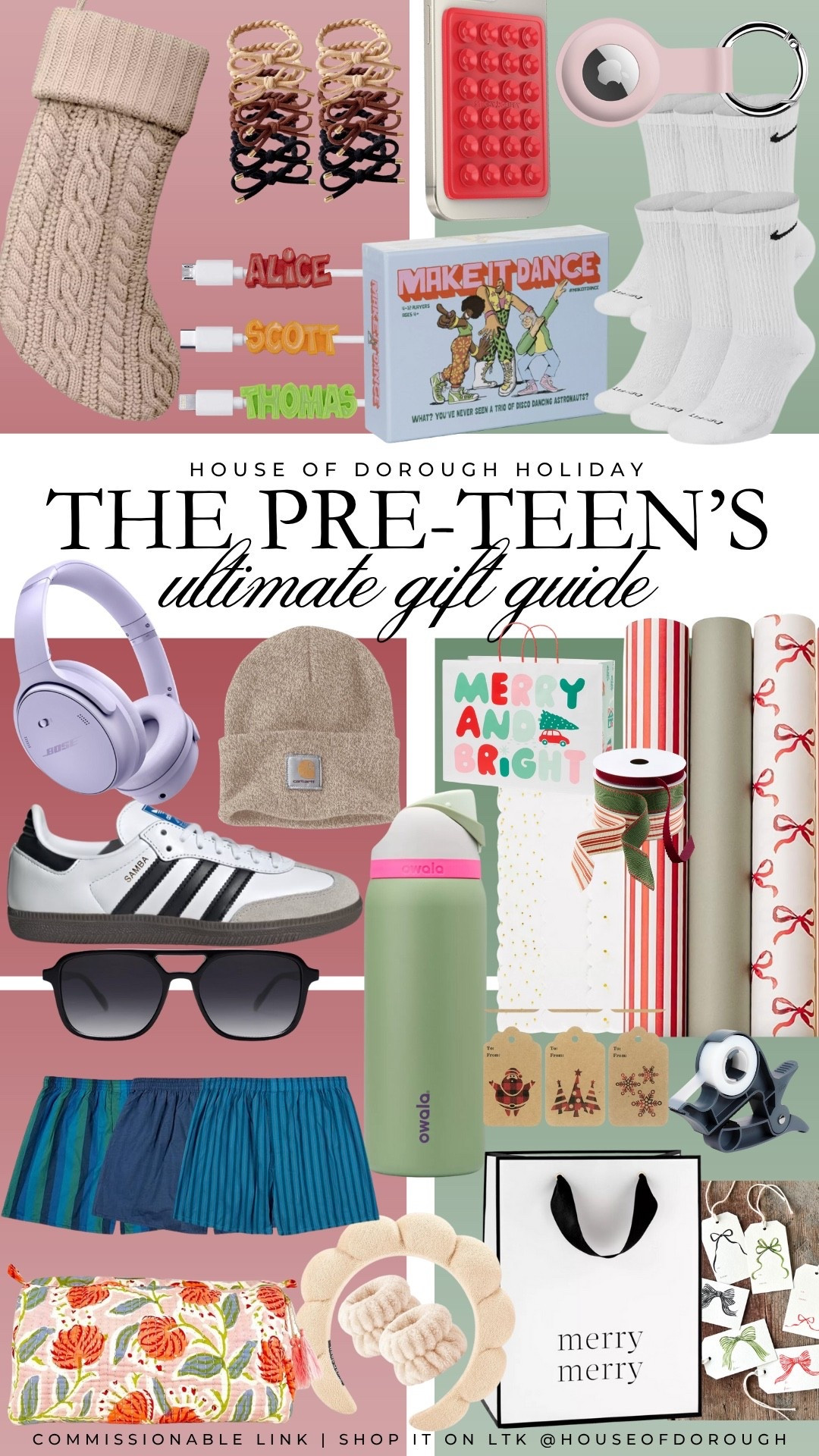 The pre-teens ultimate gift guide!

Gift guide, gifts for pre teens, gifts for her, gifts for kids, holiday gift ideas, holiday gift guide

#LTKHoliday #LTKKids #LTKGiftGuide