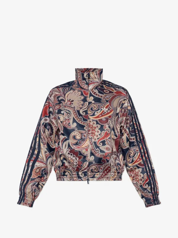paisley-print stand-up collar jacket | Farfetch Global