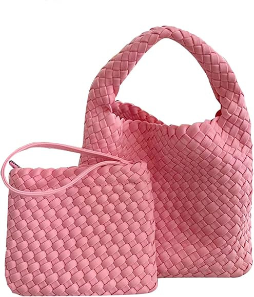 Fashion Tote Satchel Ladies Handmade Woven Hobo Handbags Adjustable Shoulder Bucket Bag Top-handl... | Amazon (US)