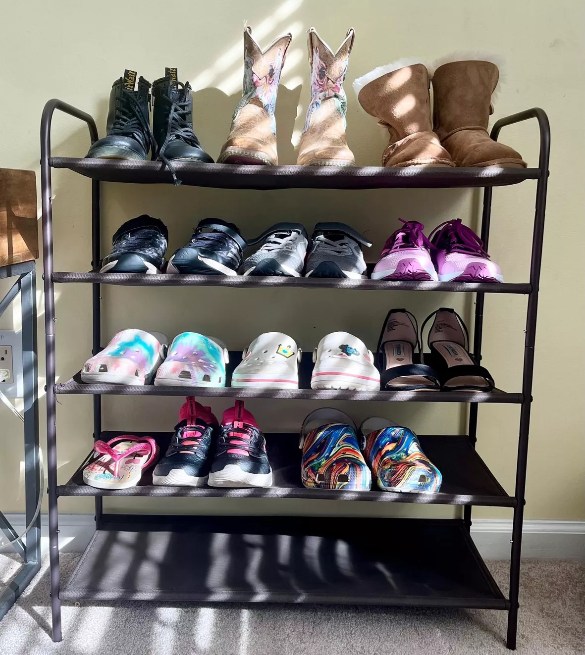 Simple Houseware 4-Tier Shoe Rack Storage Organizer Bronze
