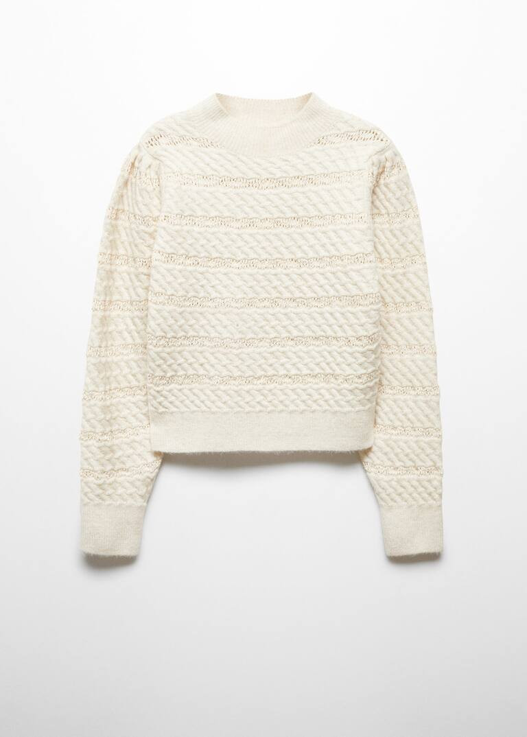 Knitted braided sweater -  Women | Mango USA | MANGO (US)