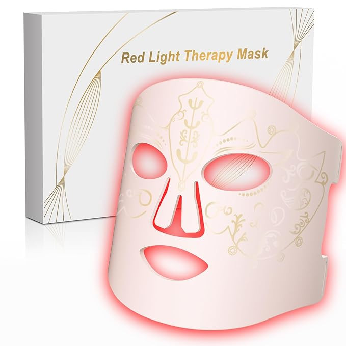 Red Light Therapy for Face, LED Face Mask Light Therapy,Near-Infrared 850 Red Light Therapy Mask(... | Amazon (US)