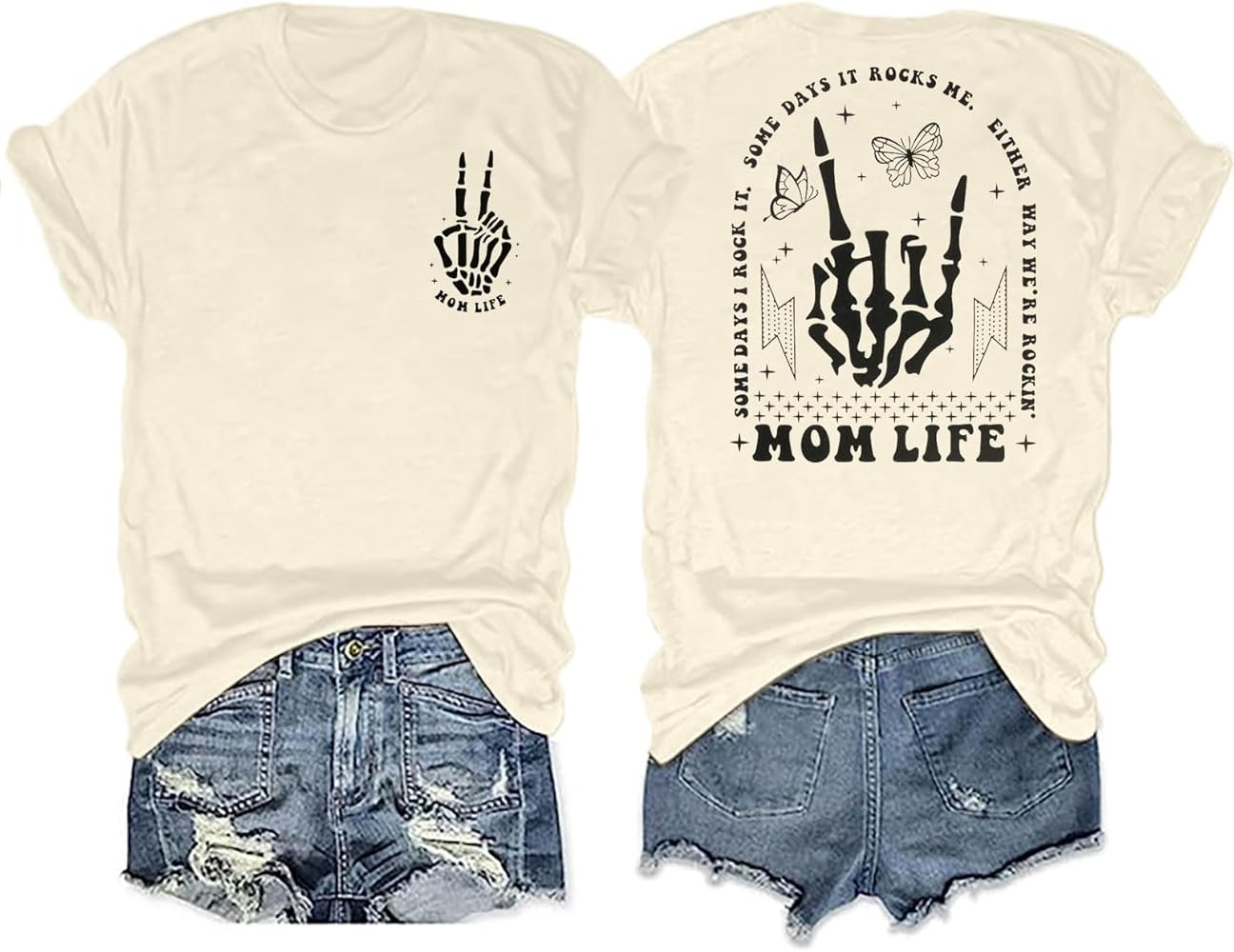 Mama Shirts Mom Life T-Shirts Women Some Days I Rock It Shirt Vintage Casual Short Sleeve Tops | Amazon (US)