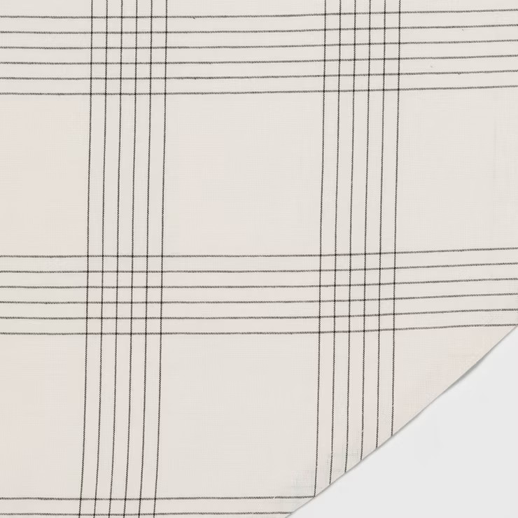 Cotton Open Plaid Tablecloth Black - Threshold™ | Target