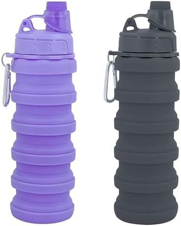 Collapsible Water Bottles Travel water bottle Sports Portable Sport Water Bottle Reusable Water B... | Amazon (US)