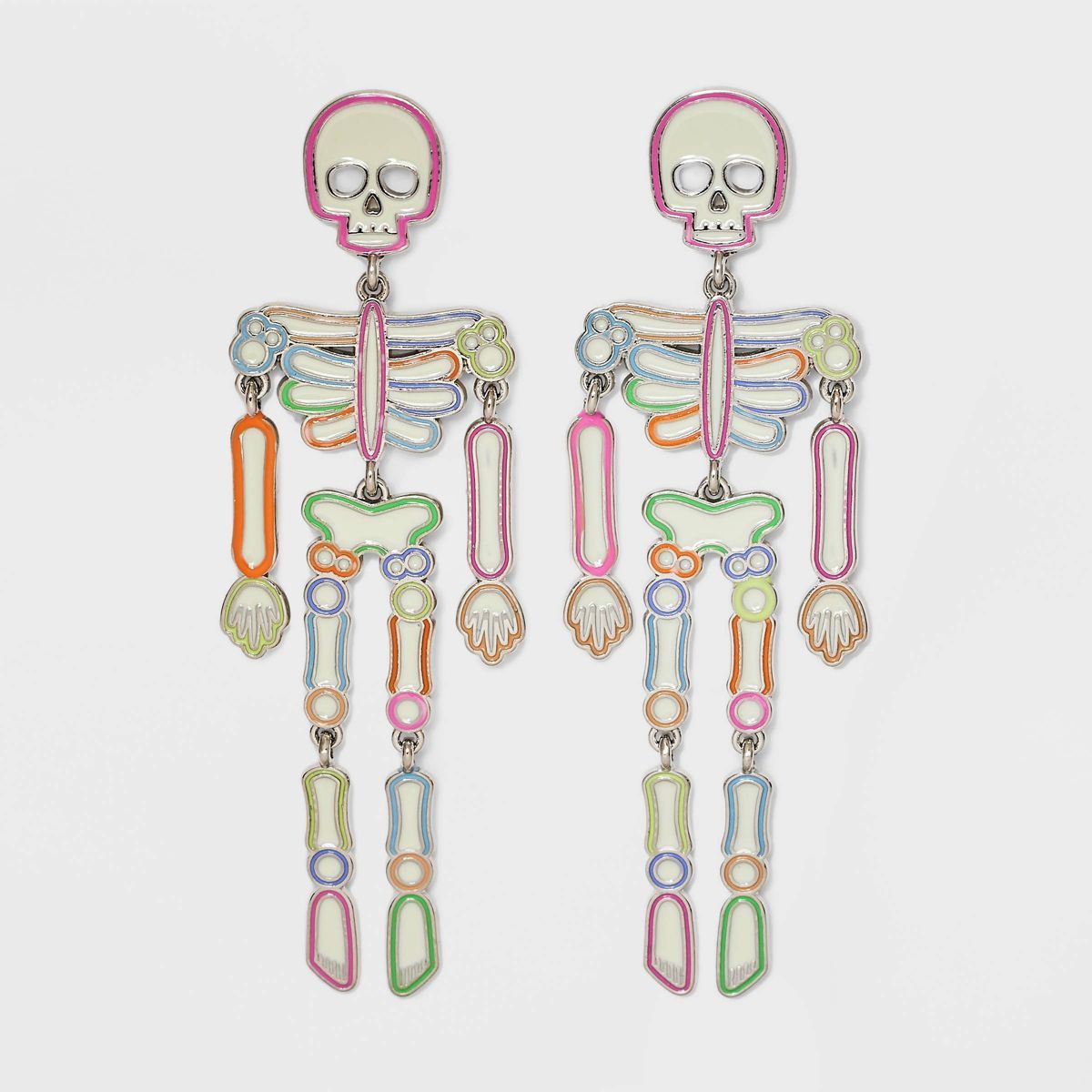 Sugarfix by Baublebar Halloween Glow In The Dark Skeleton Earrings | Target