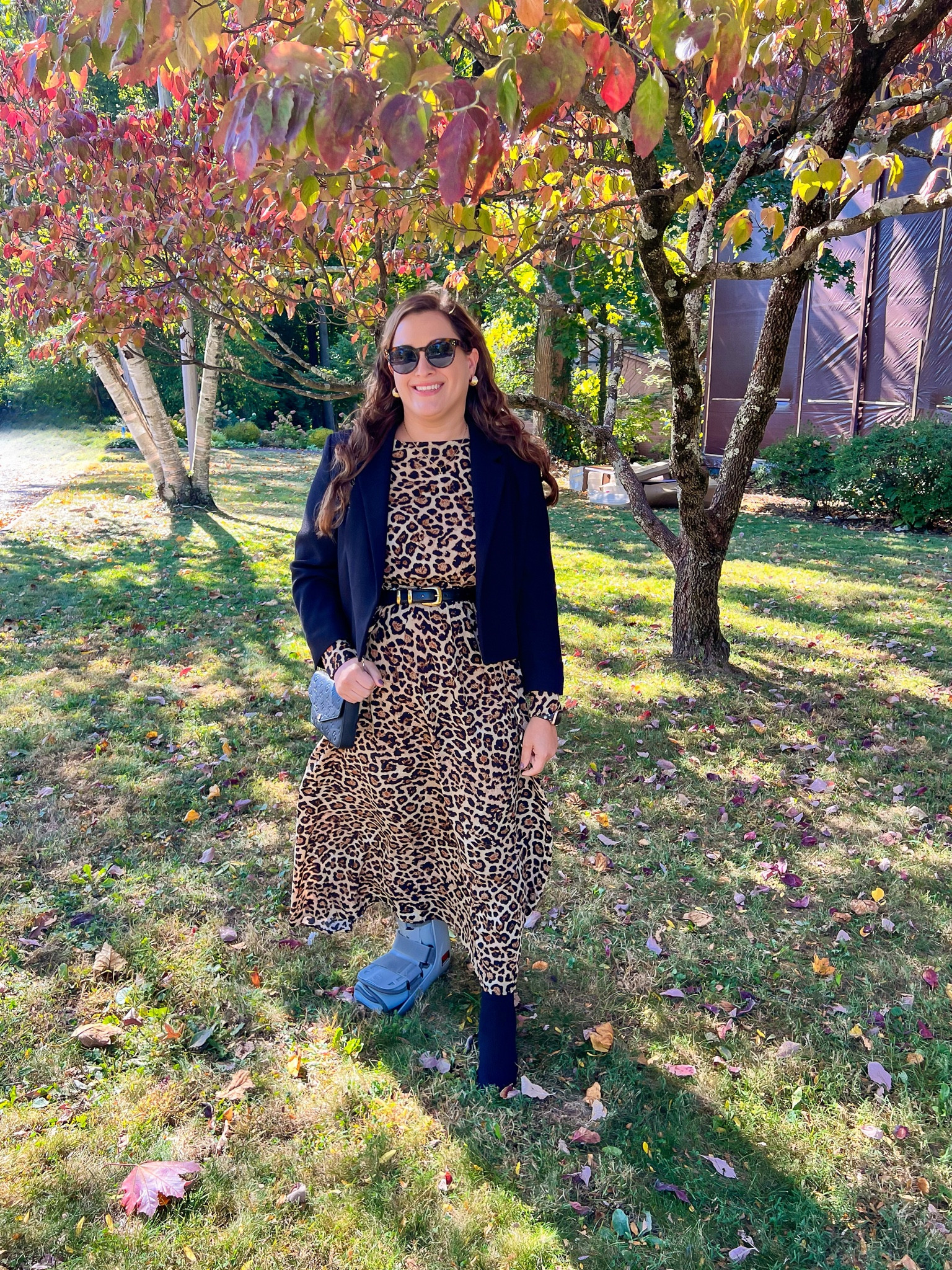 Leopard print dress, fall outfit ideas 

Wearing a M in the dress. It runs a little big  

#LTKMidsize #LTKStyleTip #LTKSeasonal