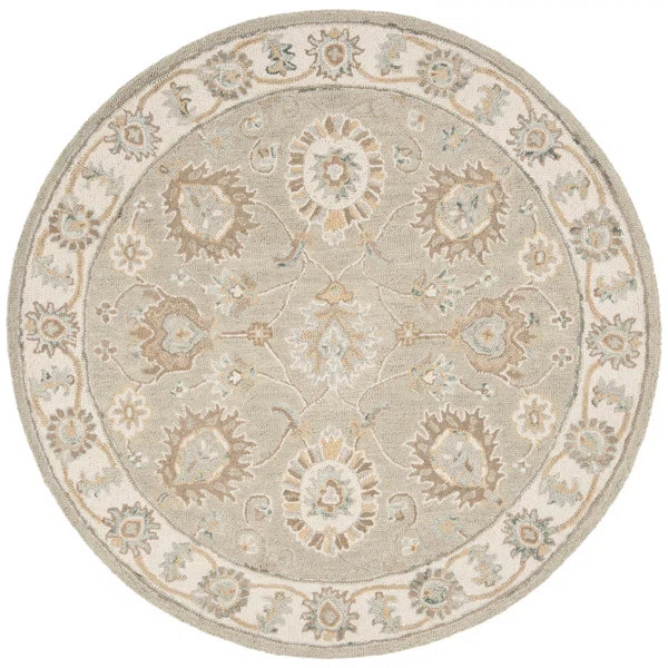 Desmondia Hand Tufted Wool Sage/Ivory Rug | Wayfair North America