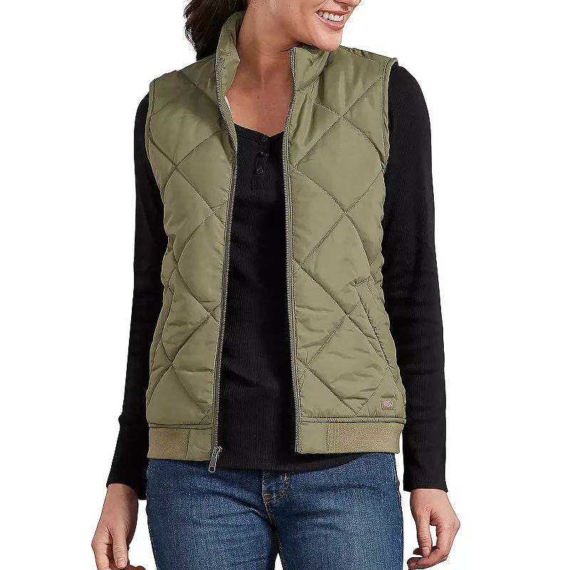 Women's Dickies Quilted Vest, Size: XL, Green | Kohl's