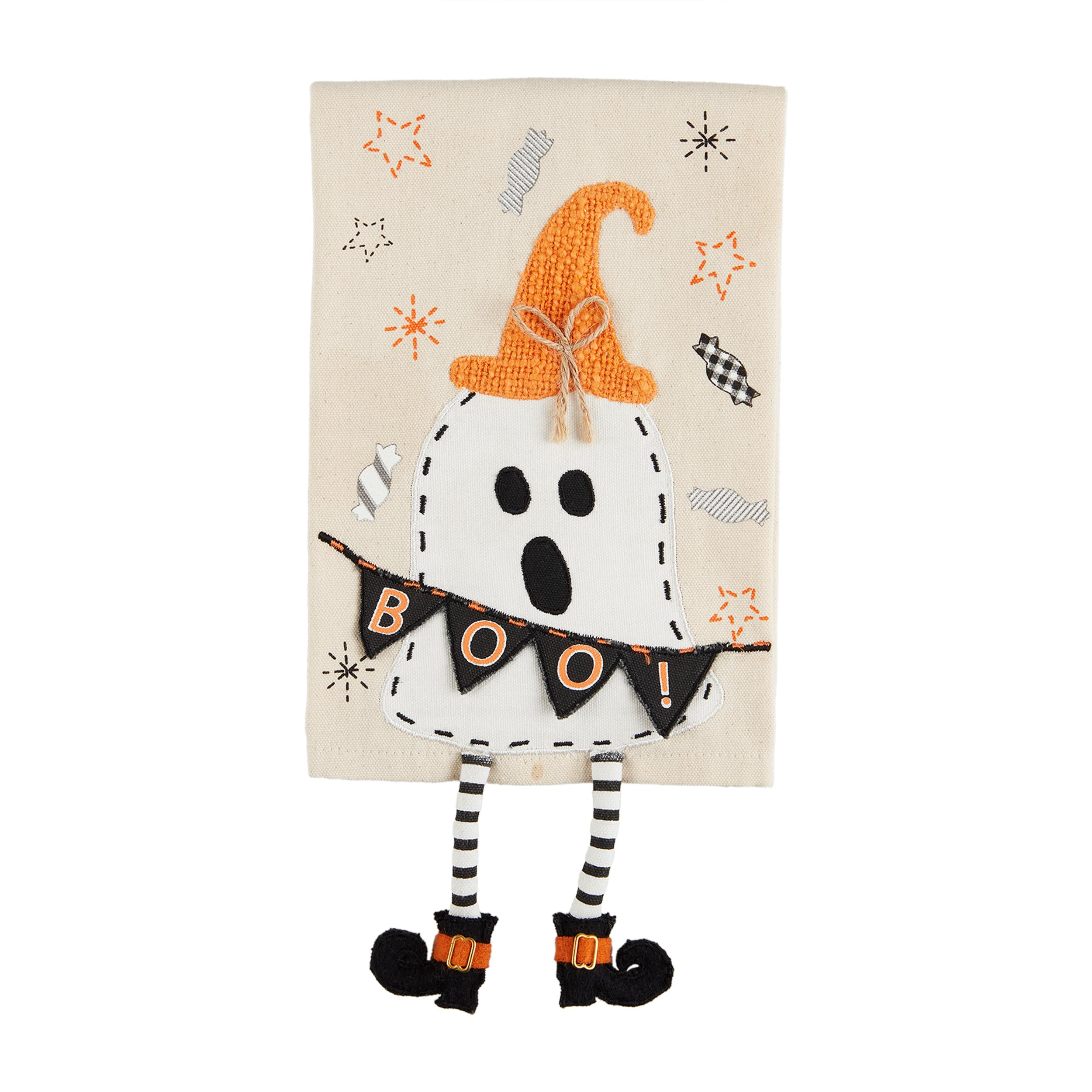 Mud Pie Dangle Leg Towel, Ghost, 10.5" x 7" | Amazon (US)