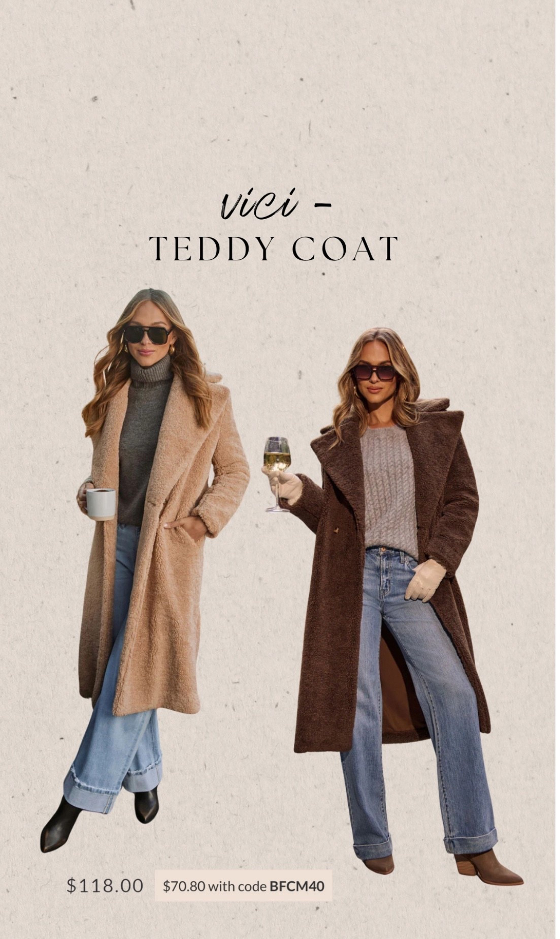 vici — such a good deal on this teddy coat ! 

#LTKSaleAlert #LTKootd #LTKCyberWeek