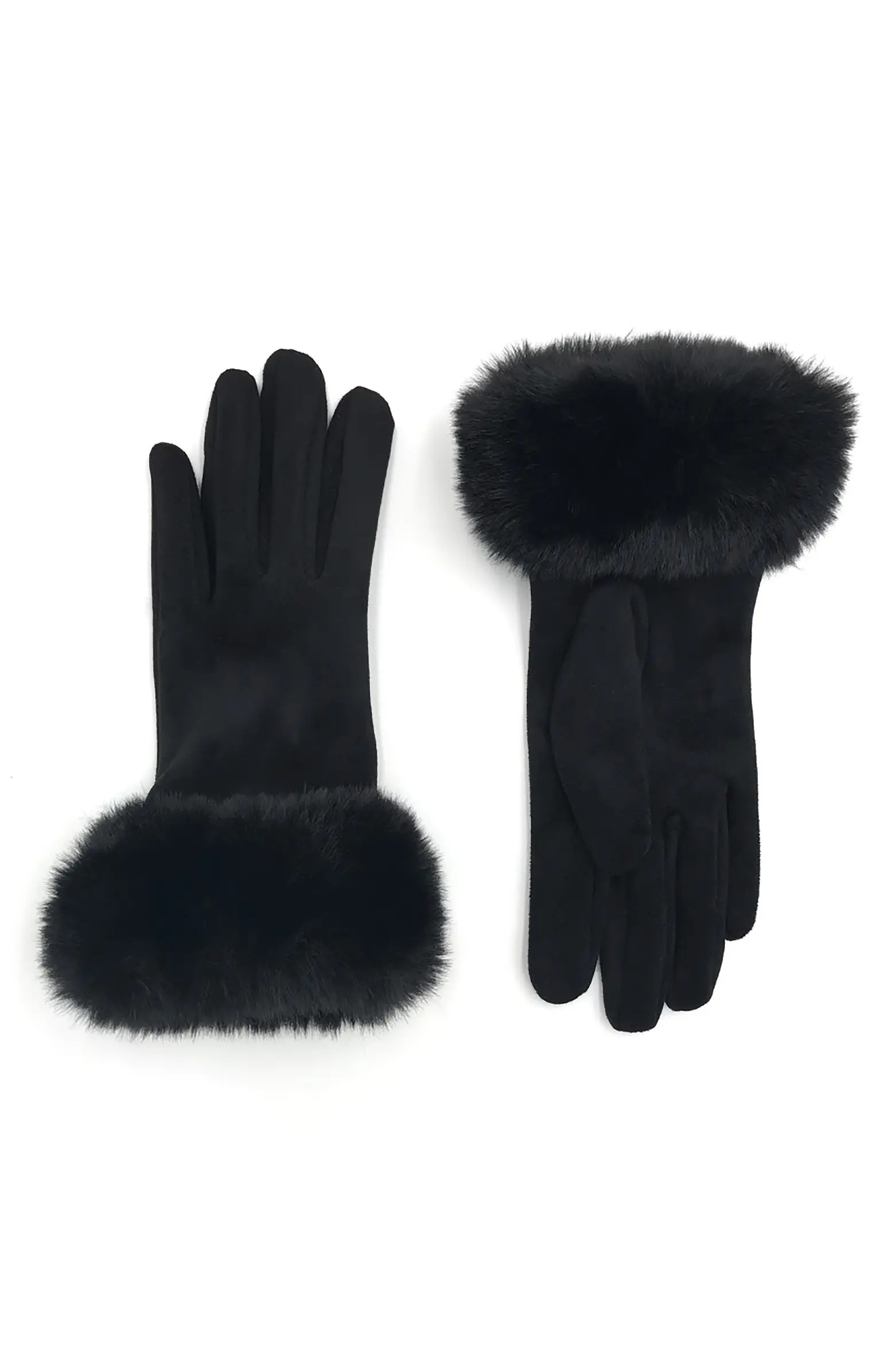 SURELL Faux Fur Cuff Gloves | Nordstromrack | Nordstrom Rack