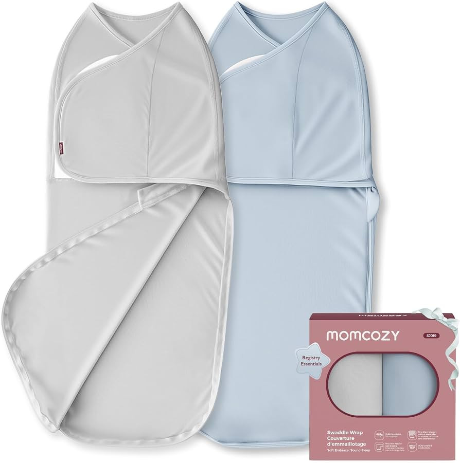 Momcozy Swaddles for Newborns, Quiet Fastener Swaddle Suitable for Infant 0-3 Months, New-Parent-... | Amazon (US)