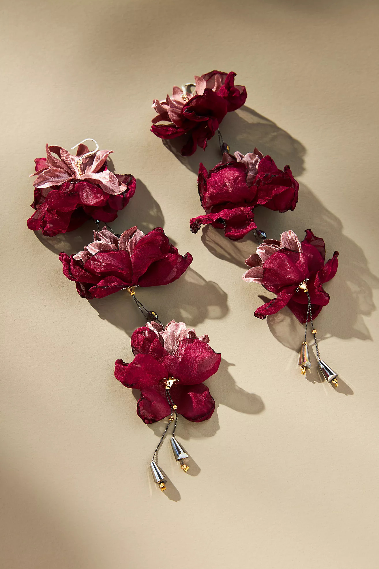 Triple Flower Earrings | Anthropologie (US)