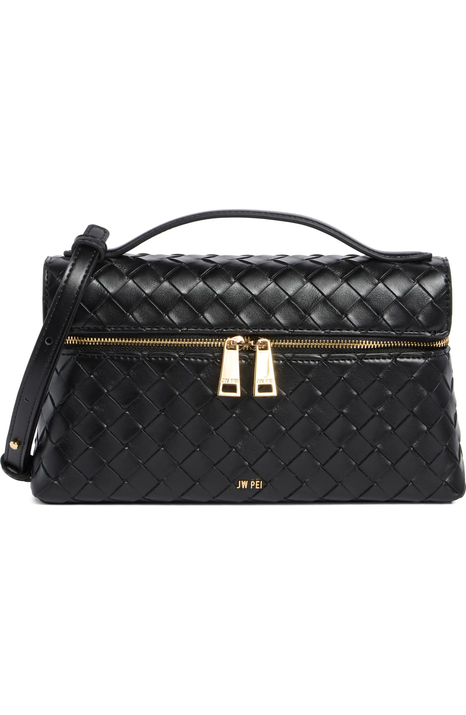 JW PEI Thea Woven Faux Leather Top Handle Crossbody Bag | Nordstrom | Nordstrom