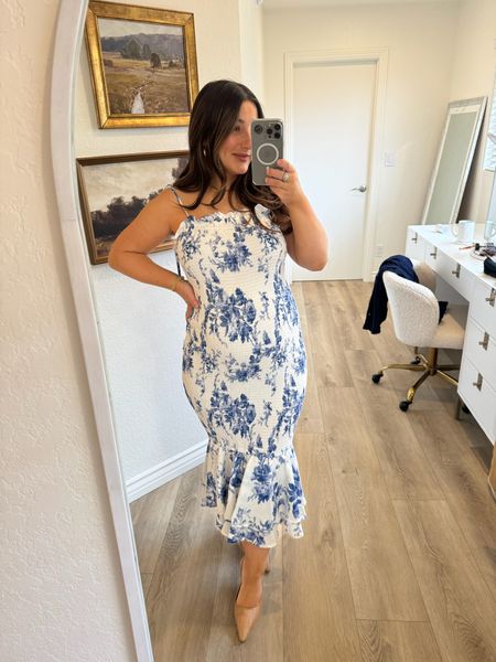 $40 dress for any upcoming events! 

I’m in a medium but it has so much stretch I should have ordered a small! 

Baby shower dress, wedding guest dress, date night dress, brunch dress, floral print dress, summer dress, bodycon dress, mermaid dress, smocked dress, maternity dress, petite dress 

#LTKFindsUnder50 #LTKWedding #LTKStyleTip